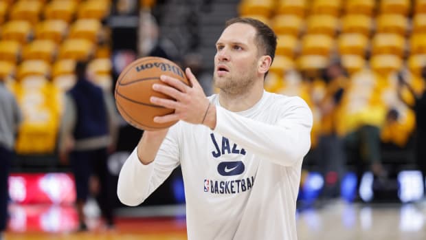 Bojan Bogdanović with the Utah Jazz